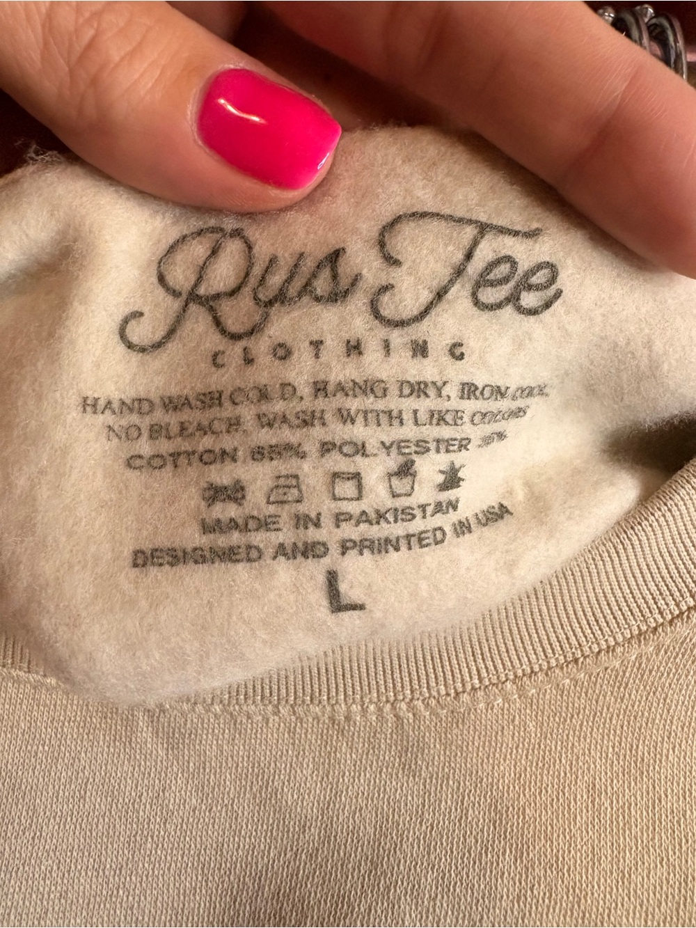Brown Eyed Girl Cream Graphic Sweatshirt 👁️ with chestnut, caramel warm tones🍮👜🌰 - Picture 2 of 7